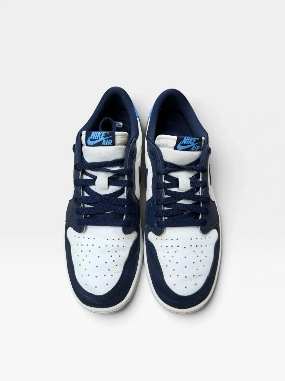 Air Jordan 1 Retro Low OG Men's Size 12 Obsidian/University Blue-Sail CZ0790 400